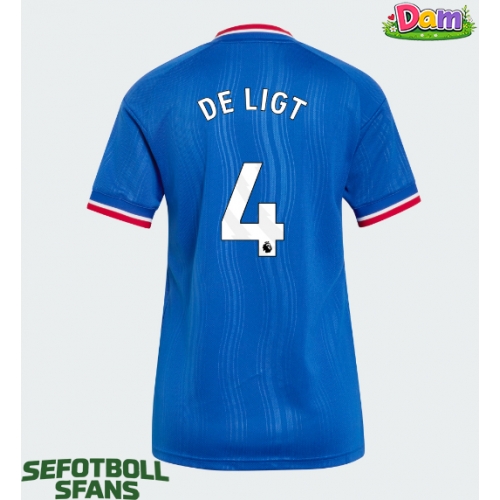 Manchester United Matthijs de Ligt #4 Bortatröja Kvinnor 2026-27 Kortärmad